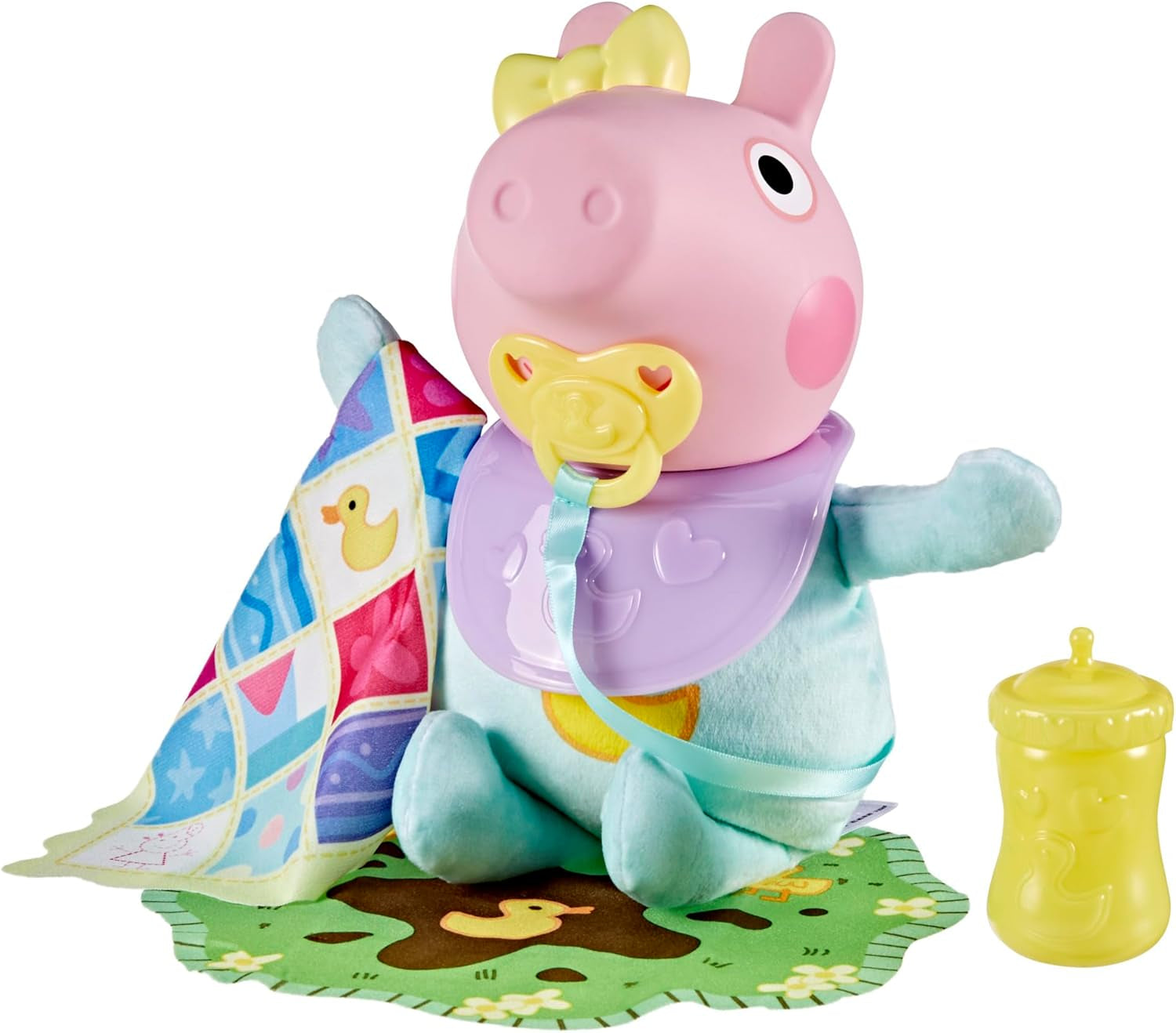 Peppa Pig 28 cm Evie interactieve pop met 20 geluiden en vele functies, speelgoedset voor kinderen vanaf 3 jaar