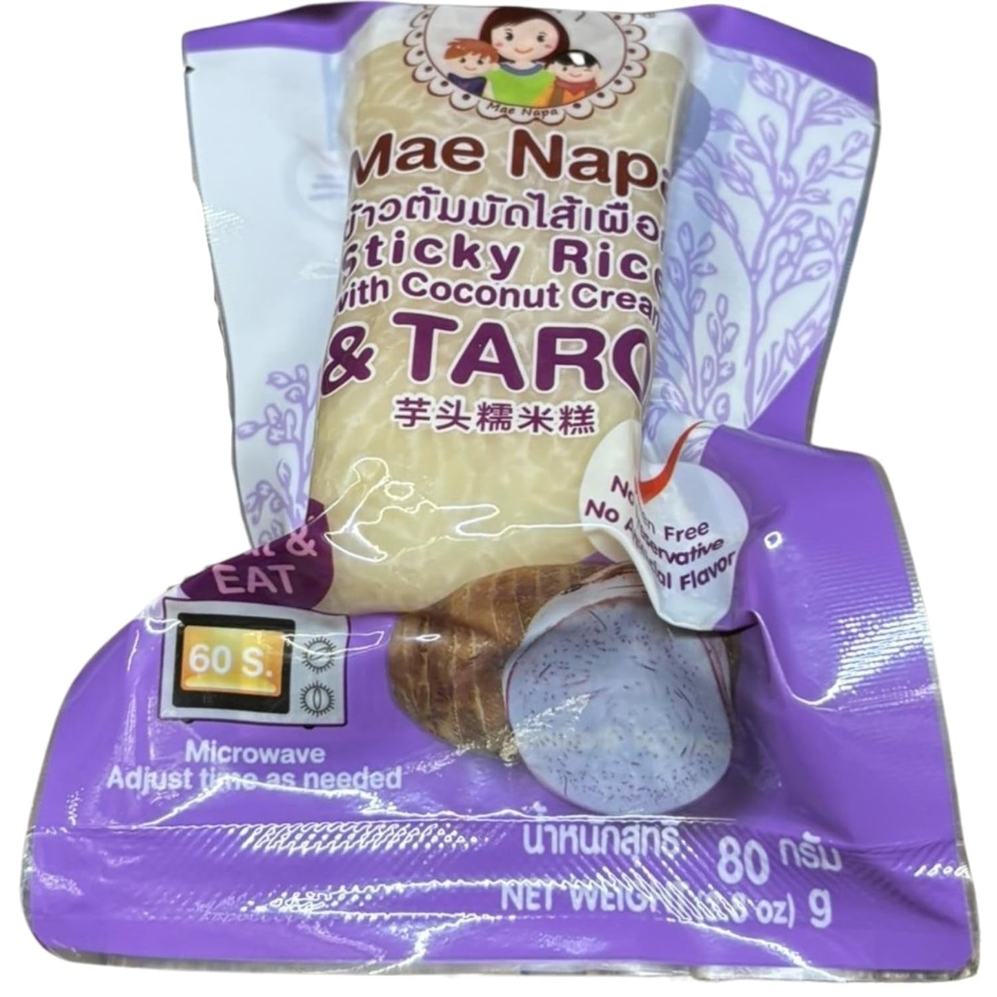 - Kleefrijst met kokos en taro - (1 x 80 g)
