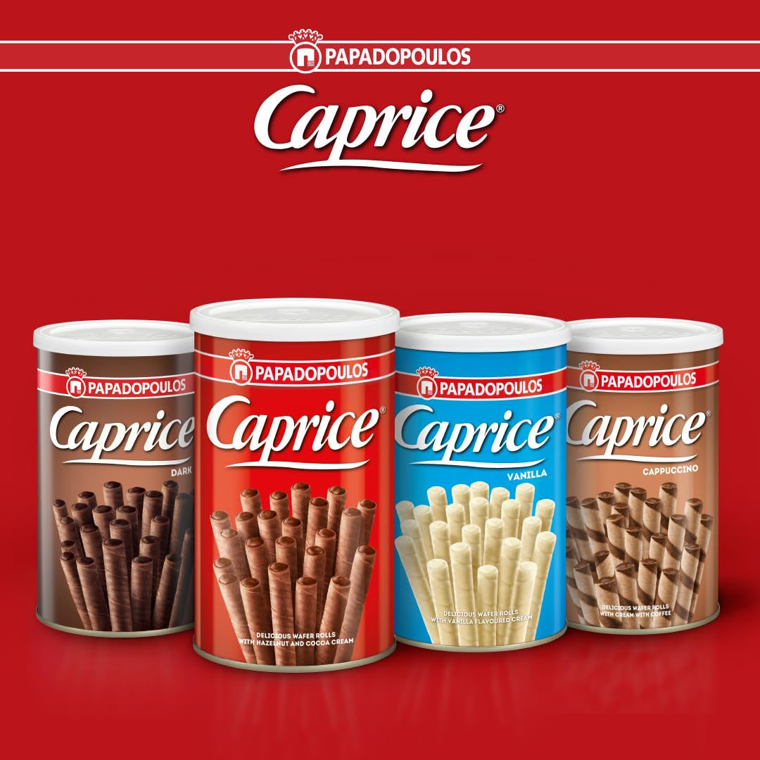 PAPADOPOULOU CAPRICE wafel met cacaoroom en hazelnoten 400G