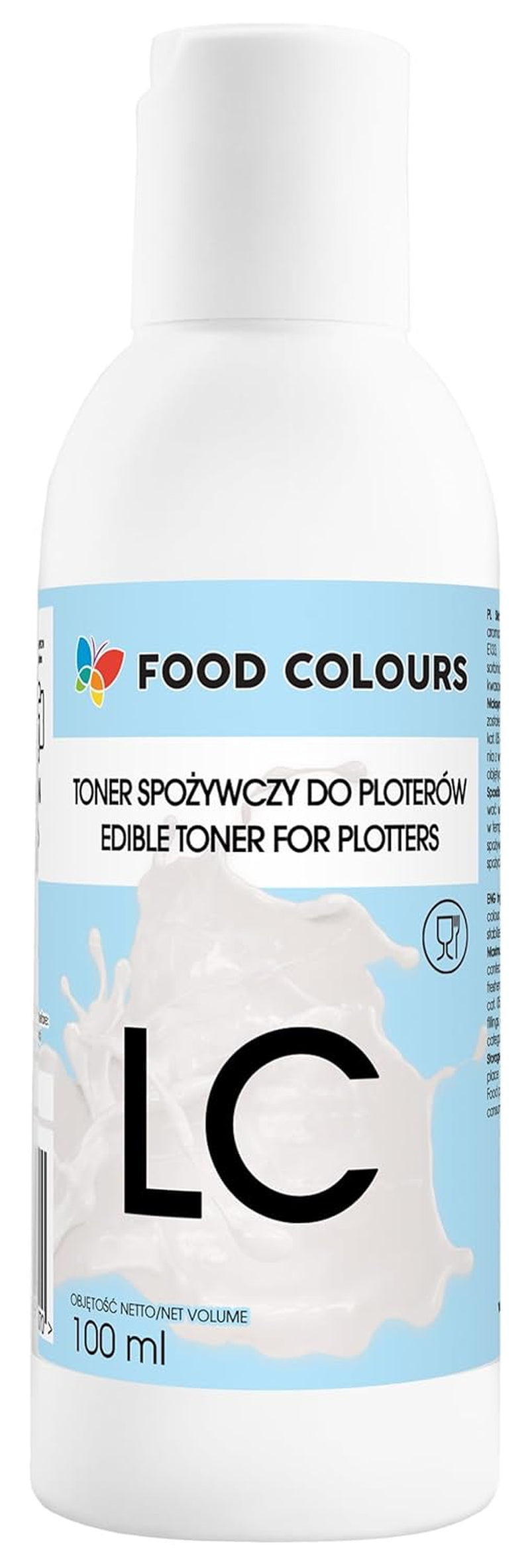 Kleurstofset met eetbare inkten voor plotters 6 x 100 ml | Lichtcyaan | Cyaan | Lichtmagenta | | Magenta | Geel | Zwart | Eetbare bedrukking, Waferpapierbedrukking, decoratieve taarttopping