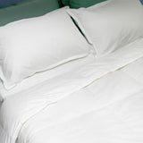 Nottetempo, ganzendons dekbed, eenpersoonsbed, 205 X 155 X 2 Cm, Bianco Dekbedden en dekbedden Naty Shop
