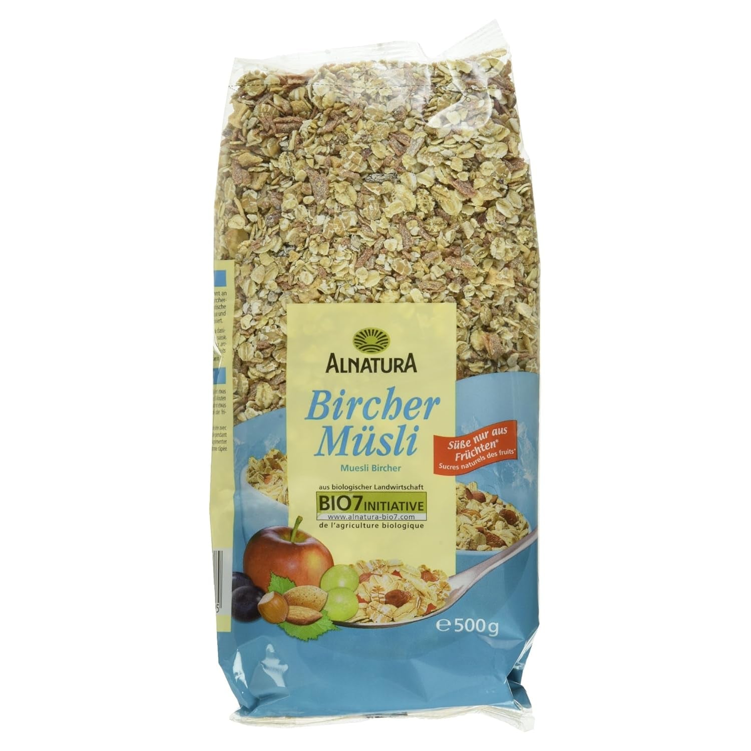 Biologische Berkenmuesli, veganistisch (1 x 500 g)