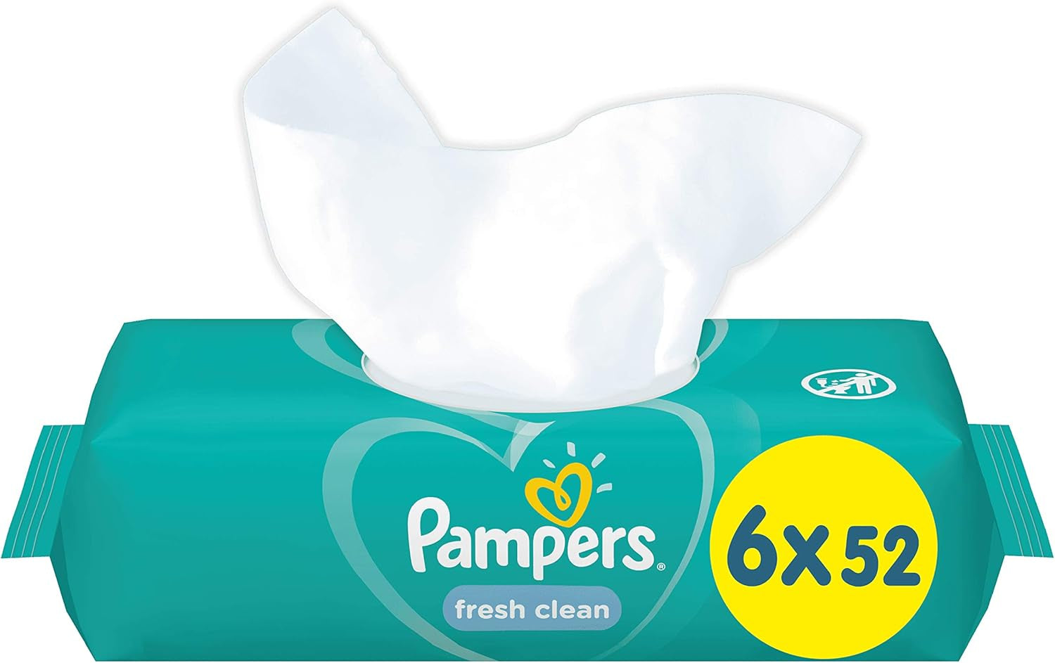 Pampers 81688049 Fresh Clean-babydoekjes, wit