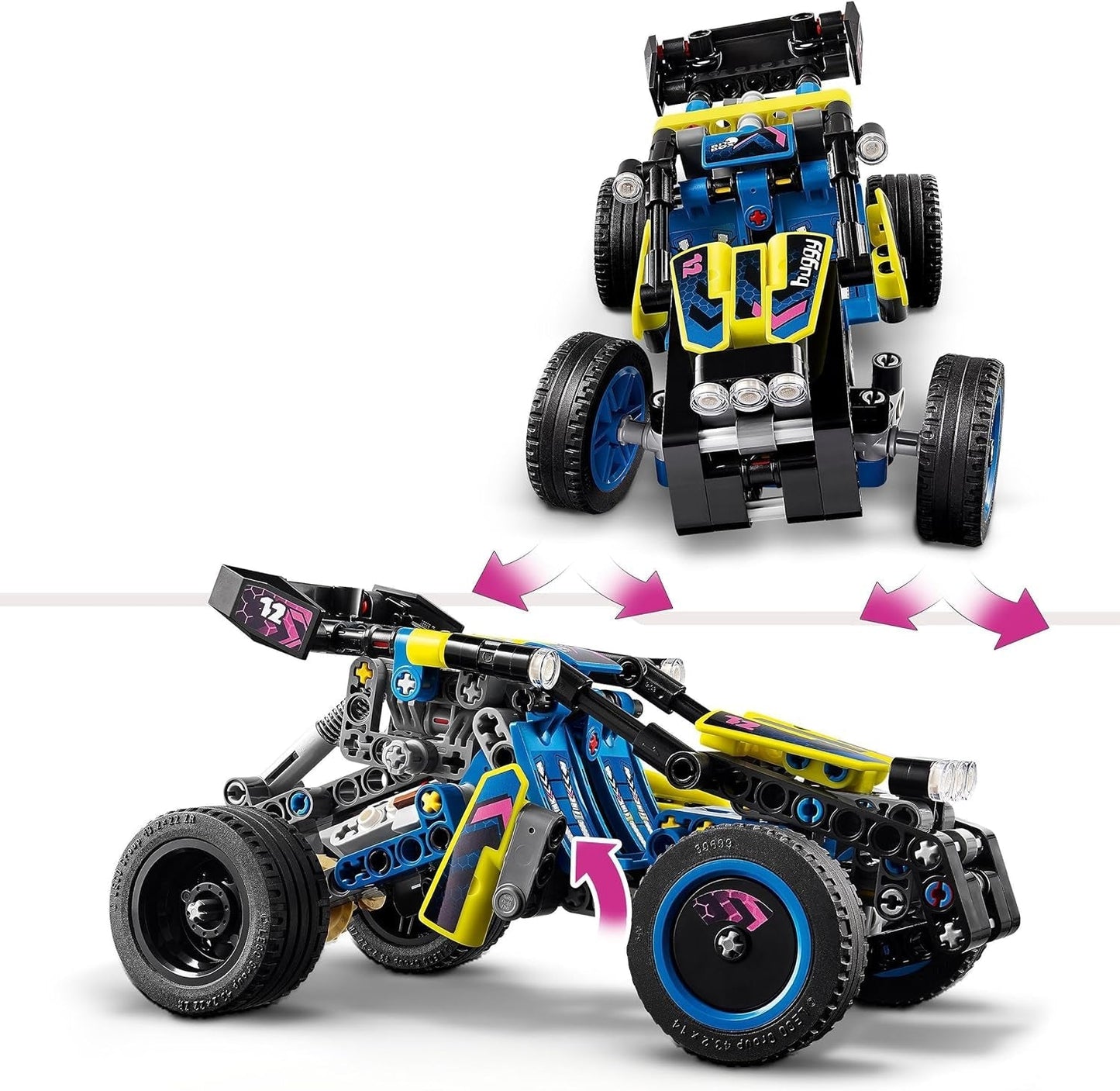 LEGO Technic Offroad Racing Buggy Auto Speelgoed voor kinderen Buggy Racewagen Bouwpakket Cadeau voor jongens en meisjes 8 jaar oud Rallyautomodel 42164 Bouwsets
