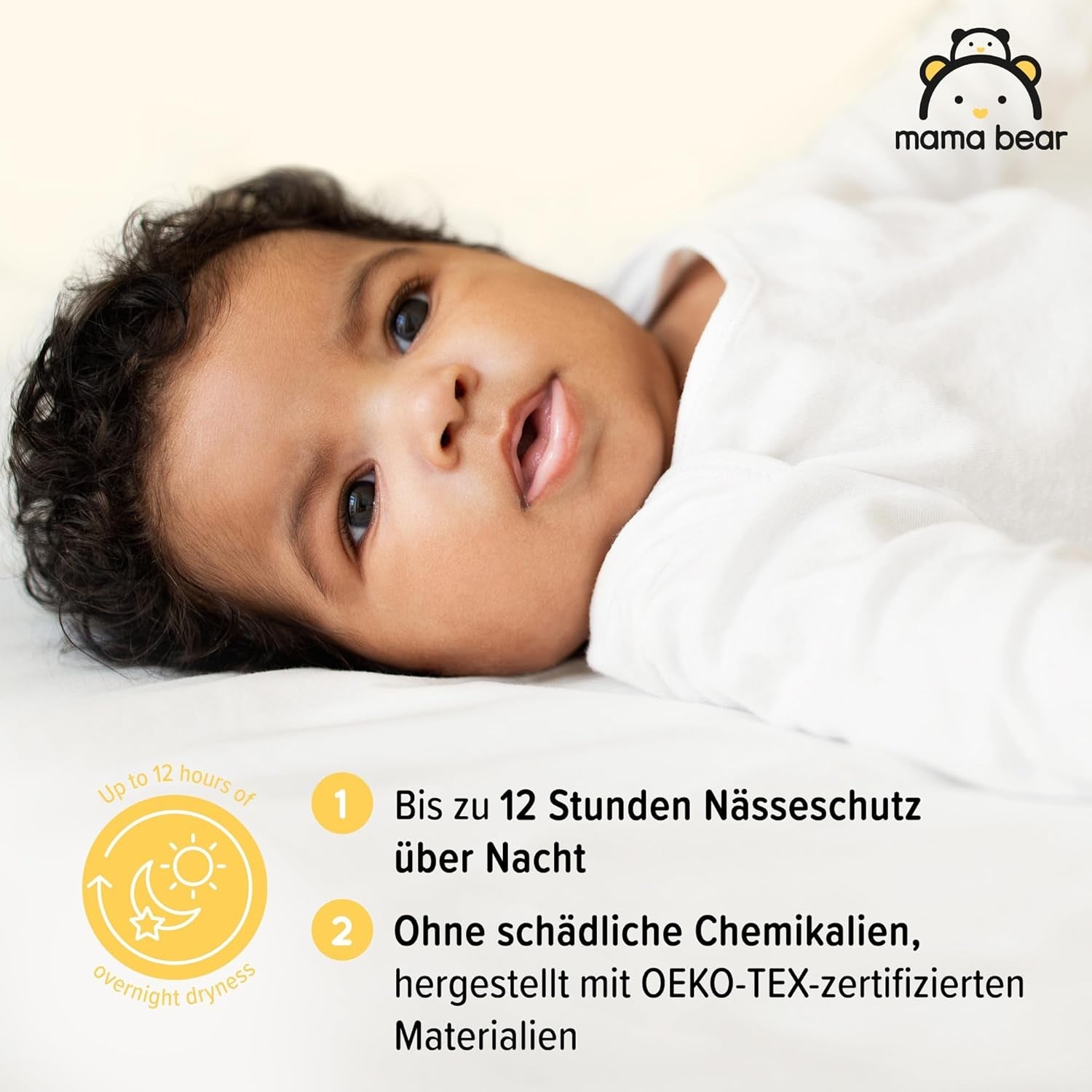 Amazon-merk: Mama Bear Disney maat 6 (15+ kg) - maandverpakking, wit, 120 stuks (2 verpakkingen van 60)