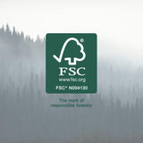 By Amazon Keukenrol, 3-laags, 16 rollen (4 rollen, 4 stuks), 64 vellen per rol, FSC-gecertificeerd