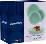 Pampille Turquoise Opal serviesset, 18-delig - 6 personen, turkoois