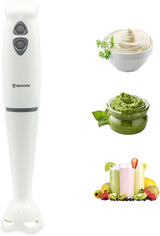 Stabmixer Elektrischer 250 Watt, Edelstahl-Mixer Met Abwaschbarem Stiel, Pürierstab Für Sauce, Püree, Babynahrung, Suppe, Smoothies Kitchen Naty Shop