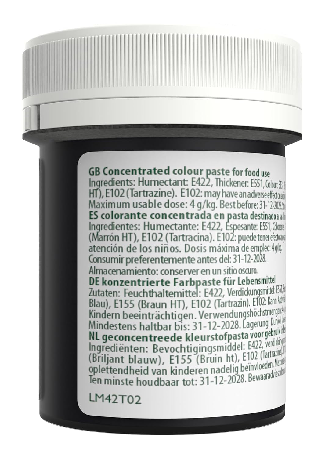 Sugarflair Max Geconcentreerde Bladeren Groene Voedselkleuring, Sterk Geconcentreerde Marsepein en Fondant Voedselkleuring, Max Concentrate Pasta Kleurstof - 42g
