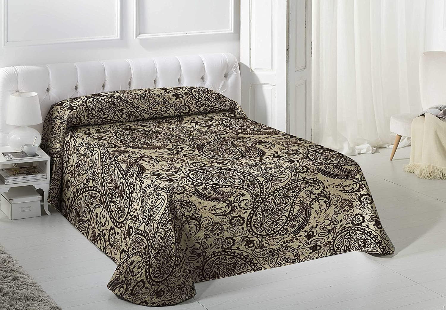 VIALMAN Lichte deken Sofia 29, Katoen Polyester, Bruin, Cama 135: 230 X 270 Cm Bedden en dekens Besuche den VIALMAN-Store