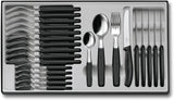 Victorinox Swiss Classic, professioneel bestek, 24-delig, extra scherp mes, gekartelde rand, roestvrij staal Naty Shop Single