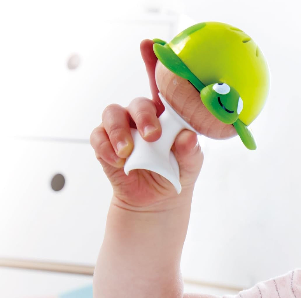 Rammelaarset met zuignap Hape | Drie dieren met bijtringelementen, schildpad, octopus en walvis | Leerspeelgoed vanaf 0 maanden Bebe Toys Naty Shop