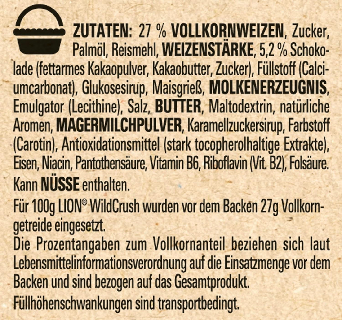 Nestlé LION WildCrush Chocolade Karamel Ontbijtgranen 8 Pack (8 x 360 g)