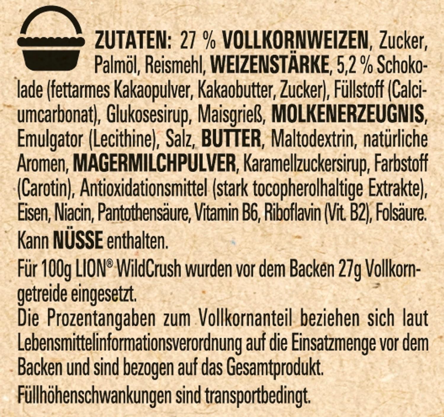 Nestlé LION WildCrush Chocolade Karamel Ontbijtgranen 8 Pack (8 x 360 g)