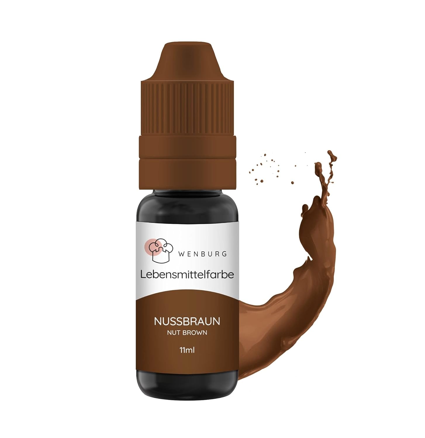Wenburg voedingskleurstof, glitter, 11 ml, geconcentreerd, gemaakt in EU, vloeibaar. Voor het kleuren van deeg, drankjes, smaken, slijm - Goudglitter Voedselkleuring - Goudtaartkleuring - Goudglitter