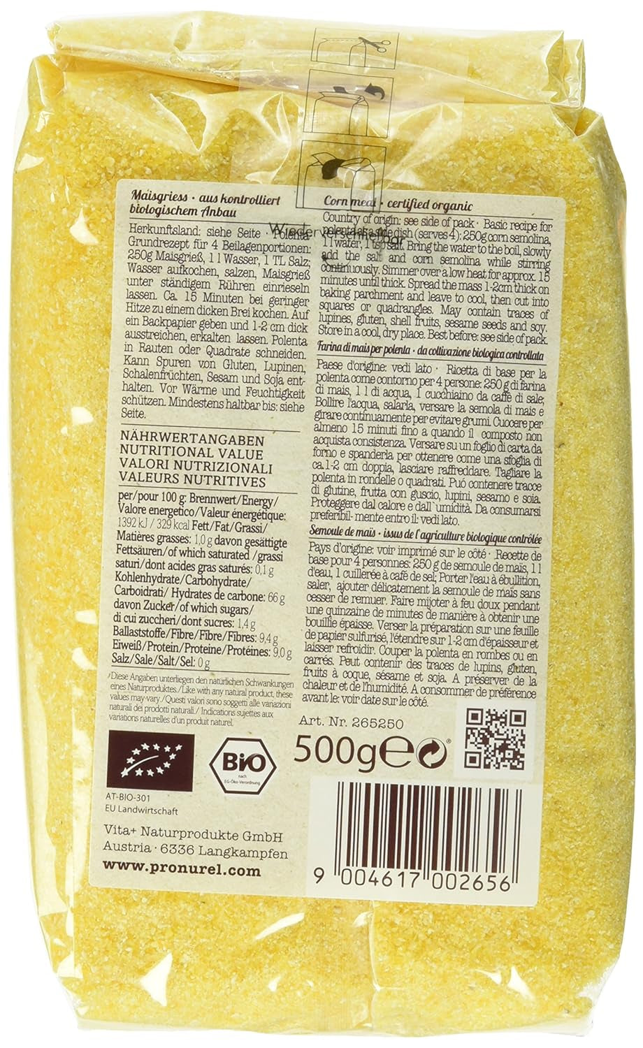 Verival biologische karnemelk, verpakking van 6 (6 zakjes x 500g) - Biologisch