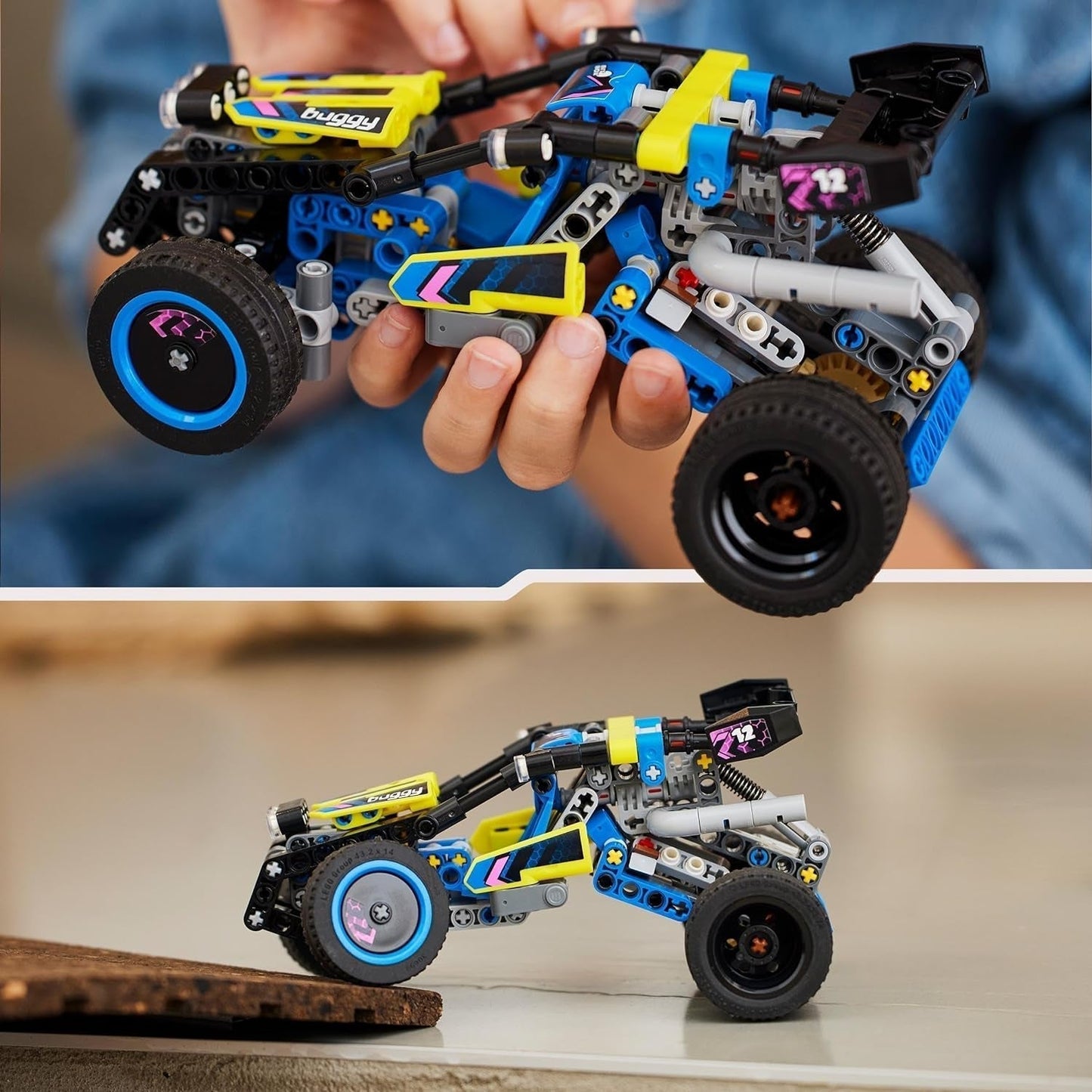 LEGO Technic Offroad Racing Buggy Auto Speelgoed voor kinderen Buggy Racewagen Bouwpakket Cadeau voor jongens en meisjes 8 jaar oud Rallyautomodel 42164 Bouwsets