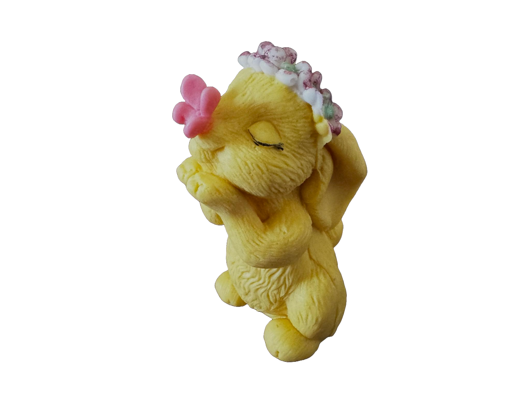 Eetbare decoratie van suikerpasta, Konijn met vlinder Decoraties van Naty Shop Sugar Paste