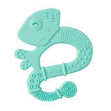 Chicco Soft&Clean bijtring hagedis, blauw, 2M+