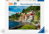 Ravensburger Puzzel 12000201 - Comomeer, Italië - Legpuzzel van 500 stukjes voor volwassenen en kinderen vanaf 10 jaar, landschapspuzzel met Italiaanse motieven Puzzel Naty Shop