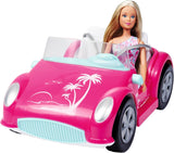 Simba Steffi Love strandautopop in coole zomeroutfit met strandwandelwagen, 29 cm, vanaf 3 jaar