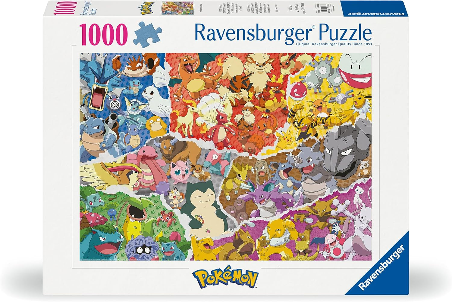 Ravensburger Puzzel 12000832 - Pokémon Adventure - Pokémon-legpuzzel van 1000 stukjes voor volwassenen en kinderen vanaf 14 jaar Puzzel Naty Shop