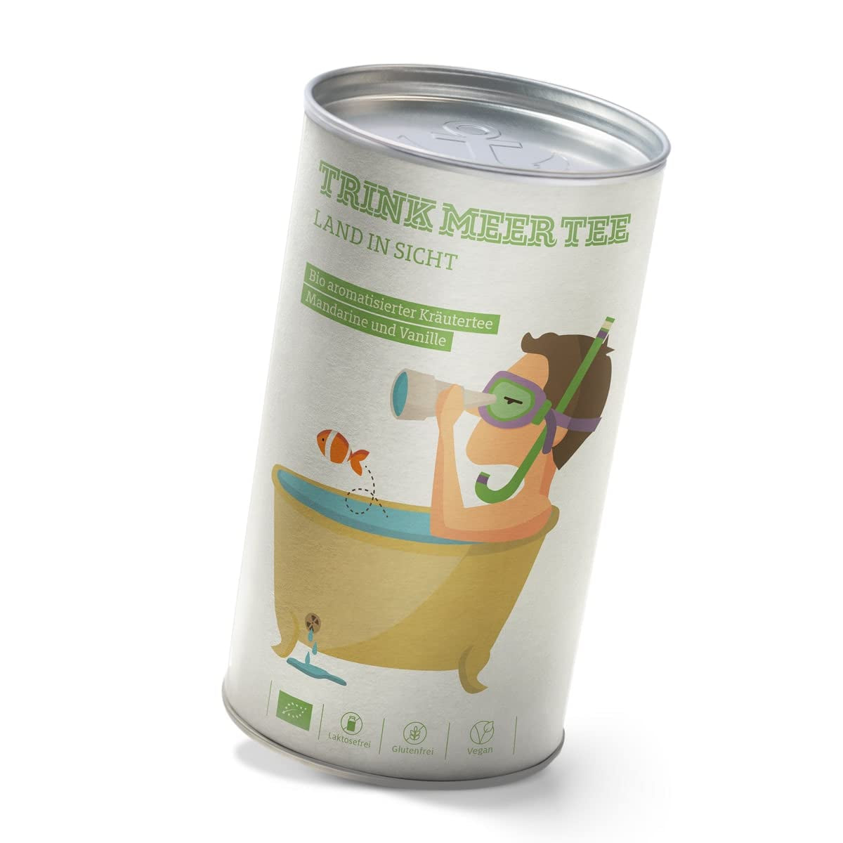 Drink meer thee FRISCHER FRIESE - Biologische kruidenthee | Muntmengsel | Biologische muntthee | Losse thee in theedoos | Geschenk I 50 G