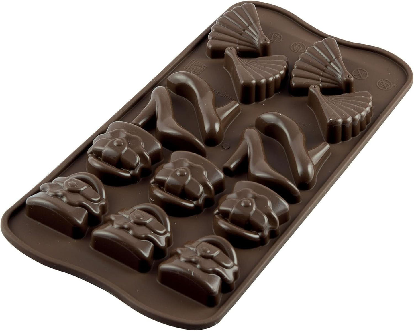 Silikomart 191827, Chocoladepralines, Engelen, Andere keukenmodellen Naty Shop 31,9 X 27,9 X 15,9 Cm