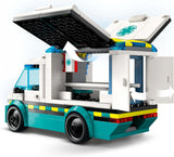 LEGO City Ambulance - speelgoed met 2 minifiguren (skateboarder en chauffeur) - educatief speelgoed voor jongens en meisjes vanaf 5 jaar - cadeau-ideeën voor verjaardagen en feestdagen 60451 Bouwsets Besuche den LEGO-Store