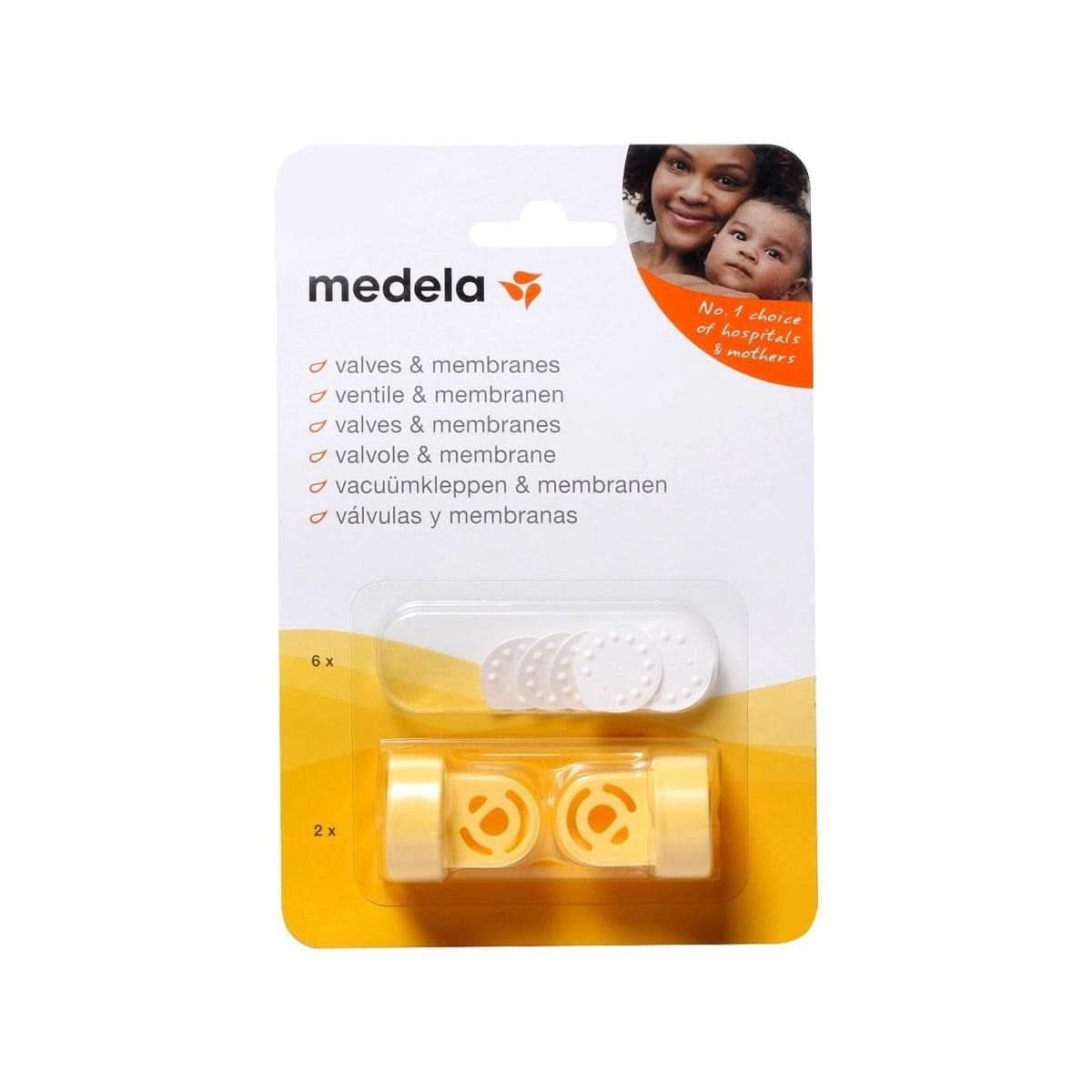Medela 008.0293 Ventielen en spenen, veelkleurig Accessoires Voeding en borstvoeding Bebe Naty Shop