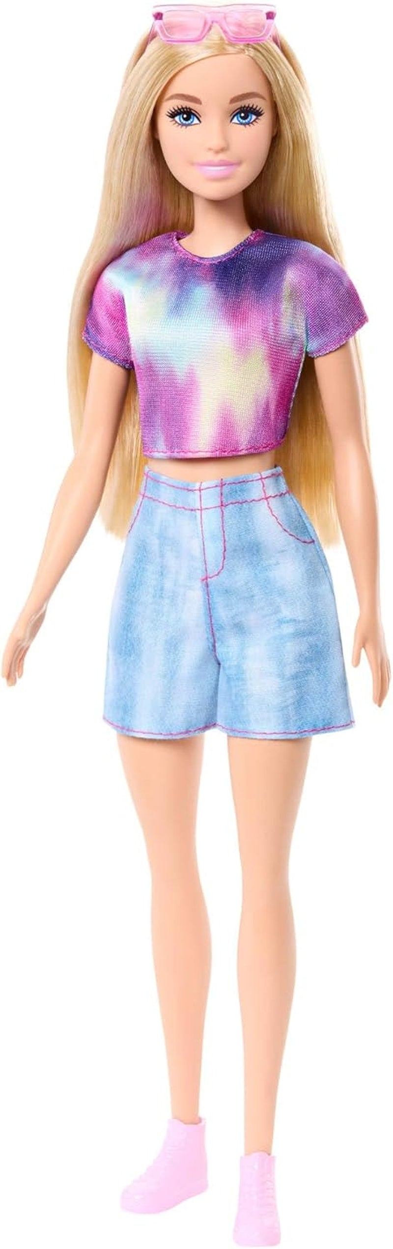 Barbie Mysteries: Malibu Beach Detectives-pop met kenmerkende outfit en accessoires, inclusief zonnebril, JFV63