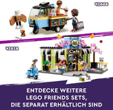 LEGO Friends Heartlake City Café, kinderspeelgoed, speelgoedbakkerij, cadeau-idee voor meisjes en jongens vanaf 6 jaar, set van 3 speelfiguren en hondenfiguur 42618 Bouwsets Besuche in LEGO-Store