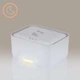 Lionelo BABYBLISS 20W Warmer voor vochtige doekjes en kleine handdoekjes, 20W voor baby's, ingebouwd nachtlampje, 3 warmtestanden, touchpanel, houdt de doekjes vochtig