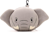 Reiskussen, rond, pluche, olifant en oogmasker, unisex, één maat, unisex, taille Unieke reiskussens Naty Shop