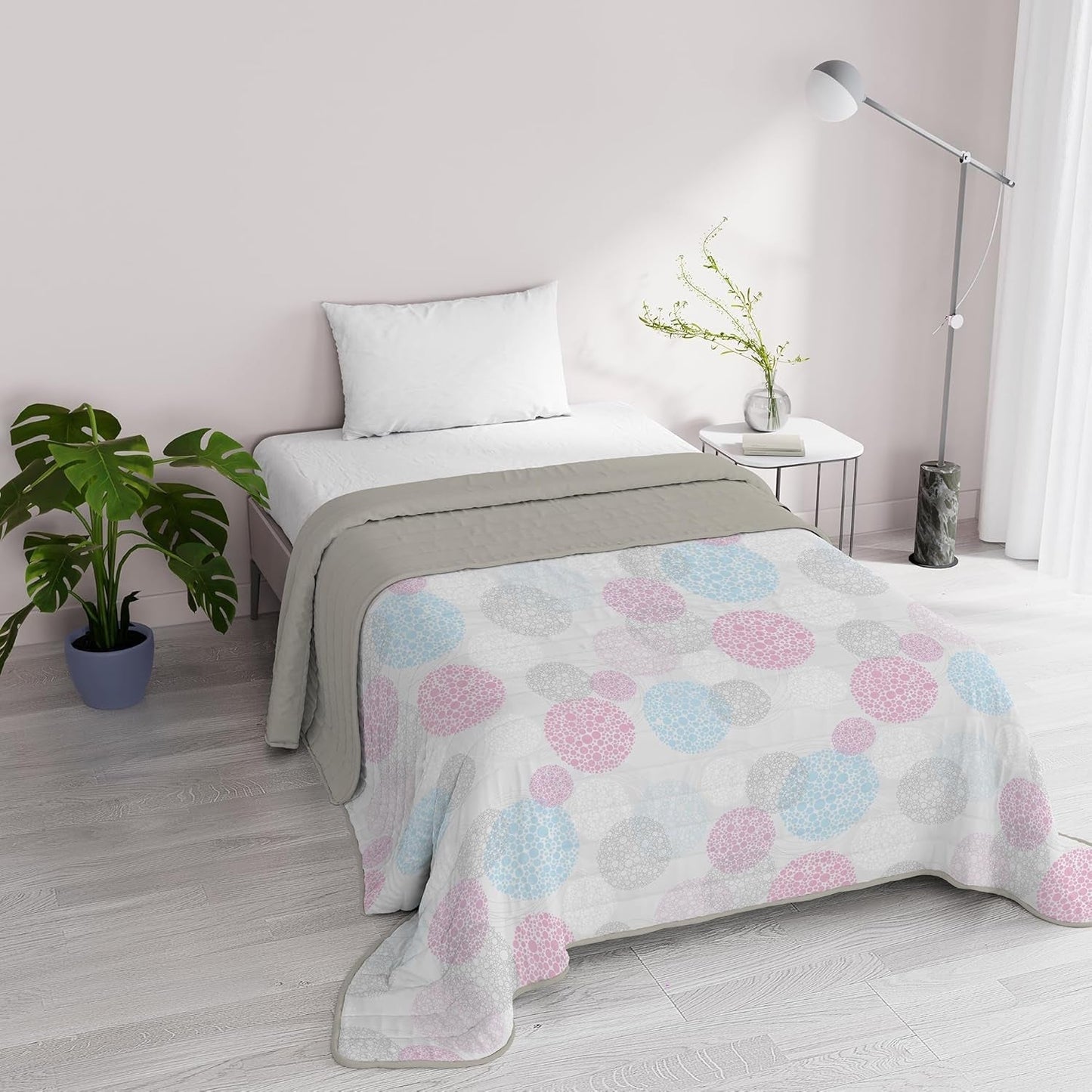 Fantasie Italiaans beddengoed microvezel zomer 1,5 bedden Murrine spreien en dekbedden Naty Shop Molecule 1 Posto E Mezzo
