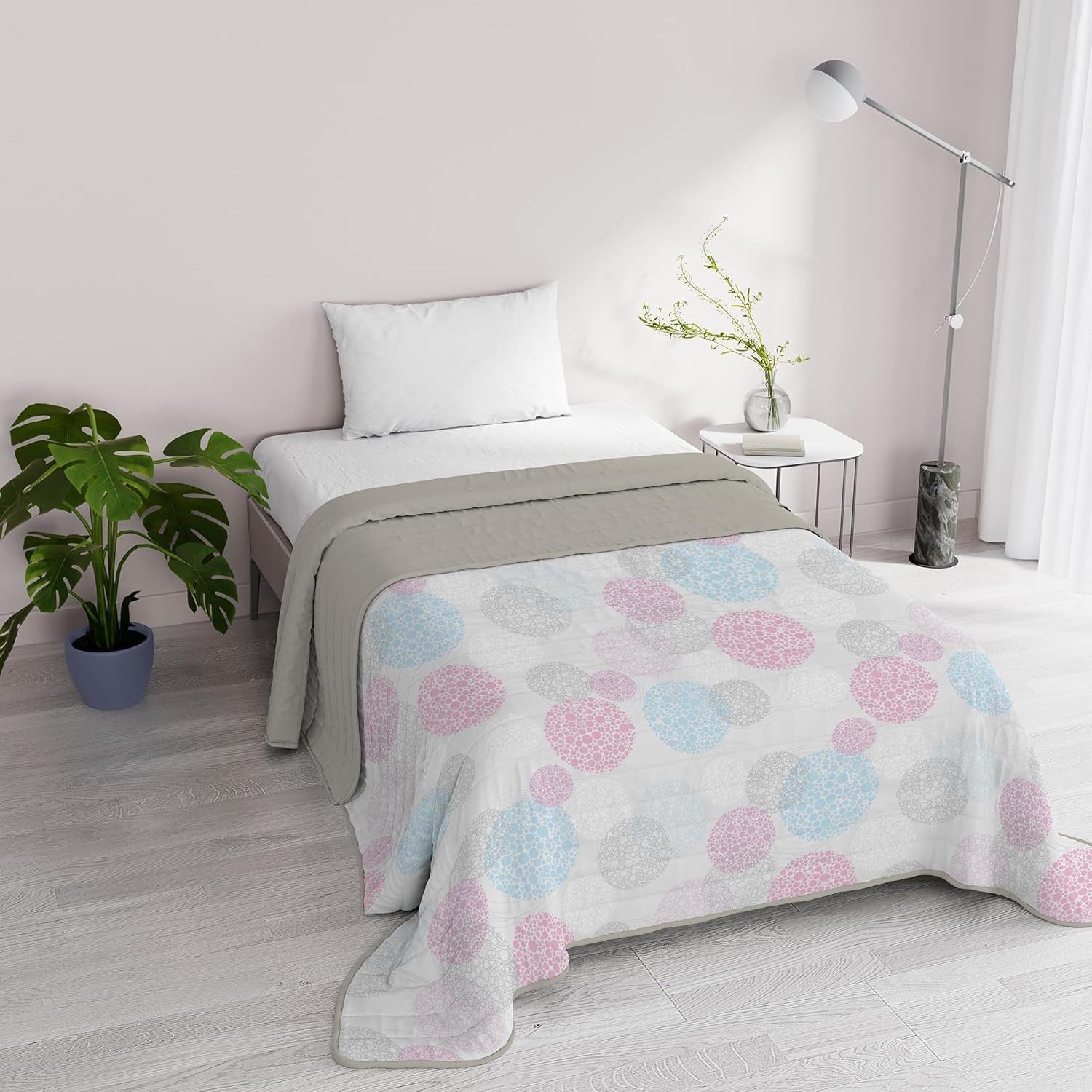 Fantasie Italiaans beddengoed microvezel zomer 1,5 bedden Murrine spreien en dekbedden Naty Shop Molecule 1 Posto E Mezzo