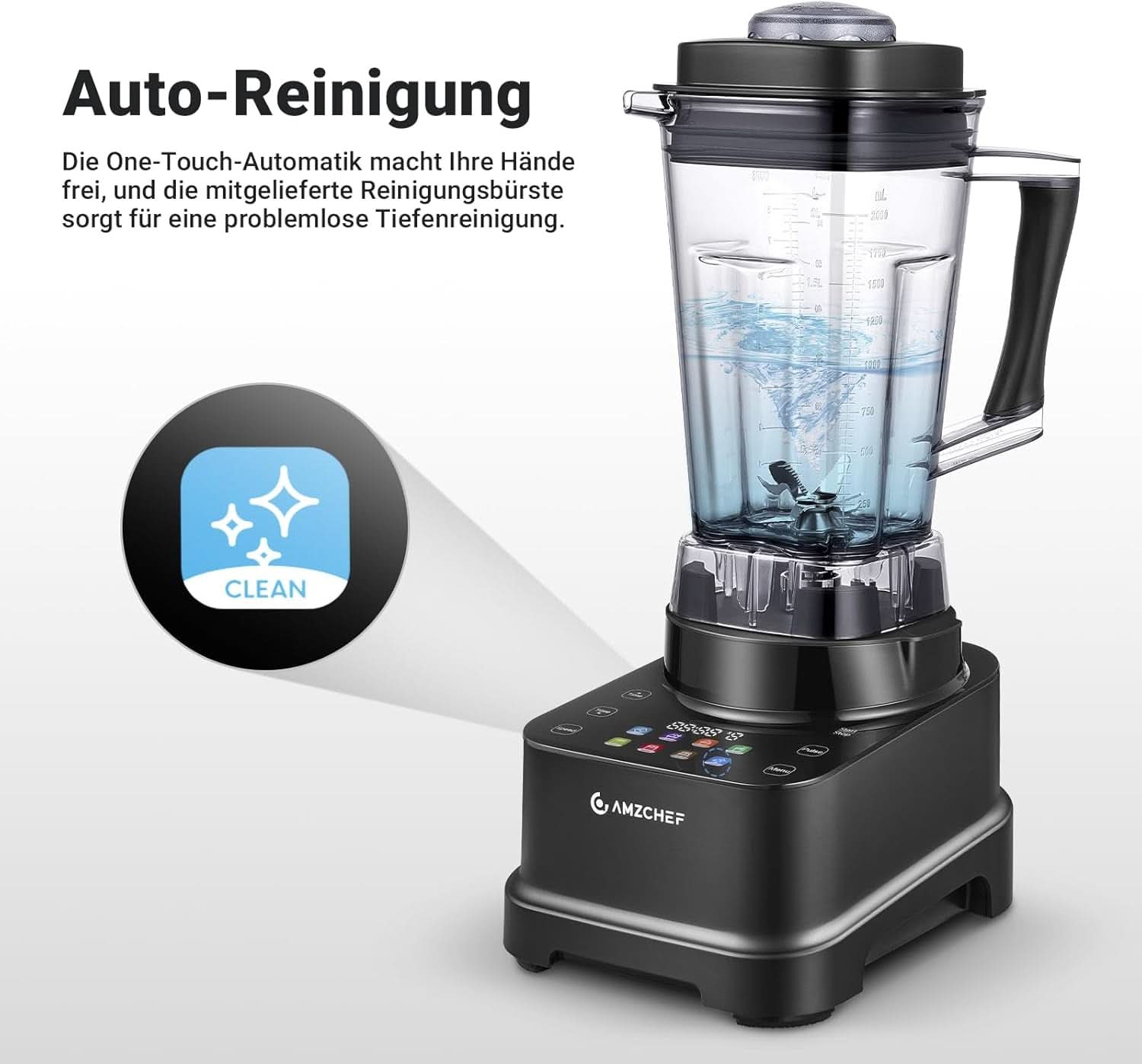 Blender AMZCHEF, 8 slimme menu's en 10 snelheden, LCD-touchscreen Kitchen Naty Shop