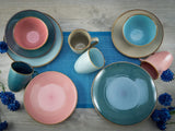 CreaTable, 22506, COSY DAY-serie, 16-delige serviesset voor 4 personen, porseleinen combinatieservies, vaatwasmachine- en magnetronbestendig, kwaliteitsproductie