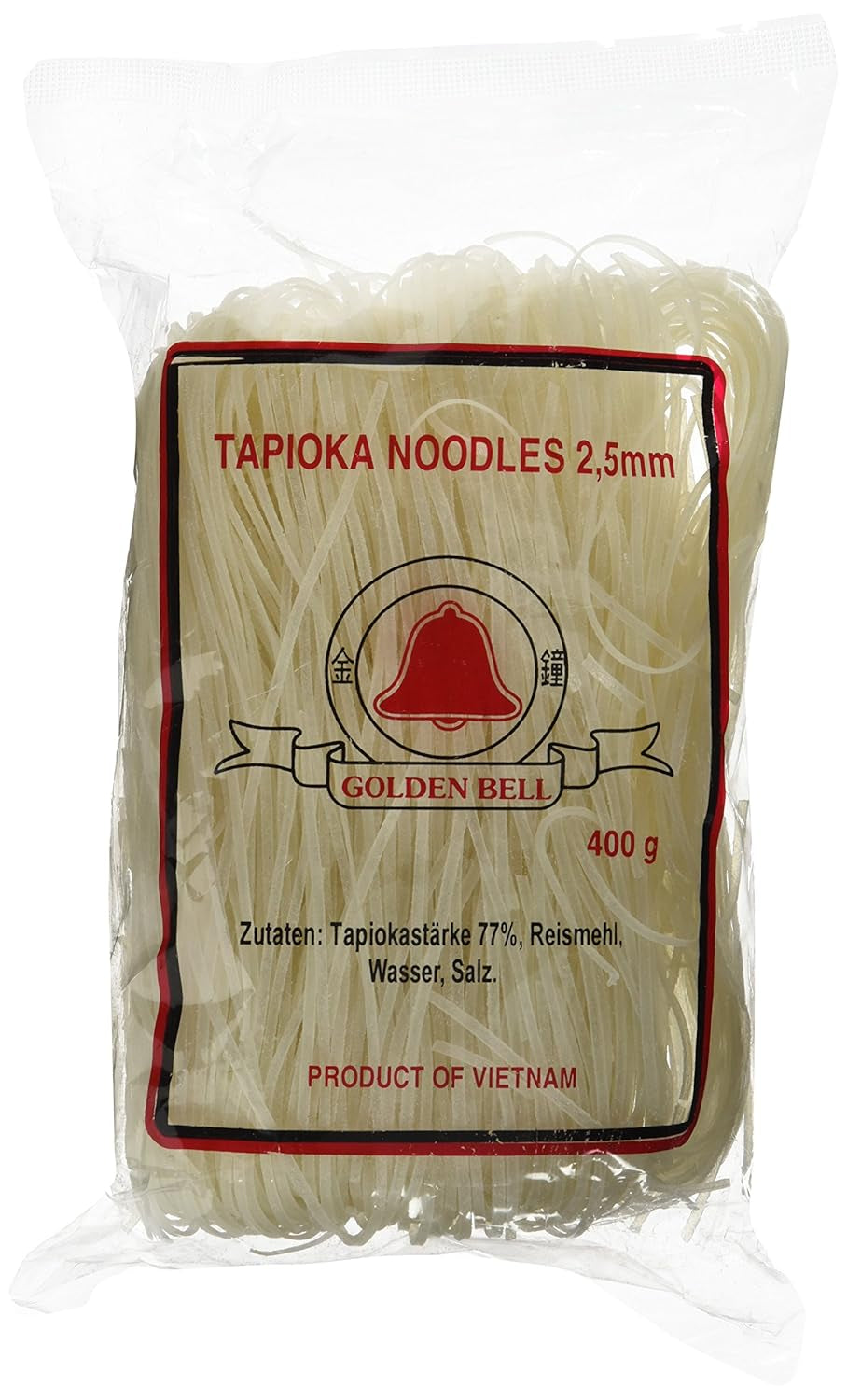 Rijstnoedels met tapioca 2,5 mm (Huû tieáu nam vang) (1 x 400 g)