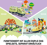 LEGO DUPLO Grote interactieve spoorbaan, bouwspeelgoed voor peuters vanaf 3 jaar, Push & Go-locomotief met licht en geluid, baanonderdelen, educatief speelgoed voor kleuters 10428 Bouwsets Beuche bij LEGO-Store