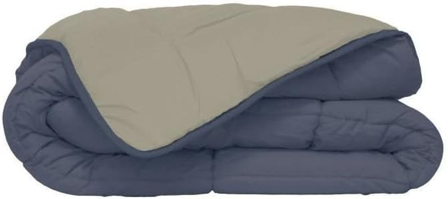 Poyet Motte Calgary dekbed, polyester, olie/mastiek, polyester, petroleum/mastiek, 260 X 240 X 1 Cm Quilts en quilts Naty Shop 240X220X1 Cm