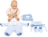 Small Foot Lukas pop, inclusief afneembare kleding, speen en zacht dekentje, rollenspel, 11238