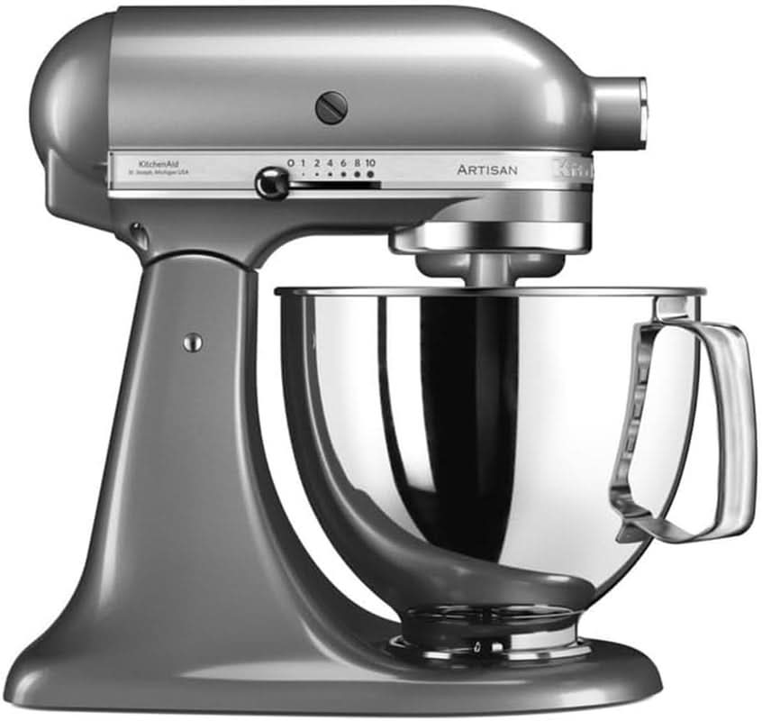 KitchenAid Artisan 5KSM125EER kommixer, 300 W, 4,8 liter Naty Shop zilver