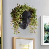 Notakia gefacetteerde wandgemonteerde binnen-buiten plantenbak met afvoer voor vetplanten, cactussen en kleine planten, unieke huisdecoratie, cadeau voor vrienden en familie