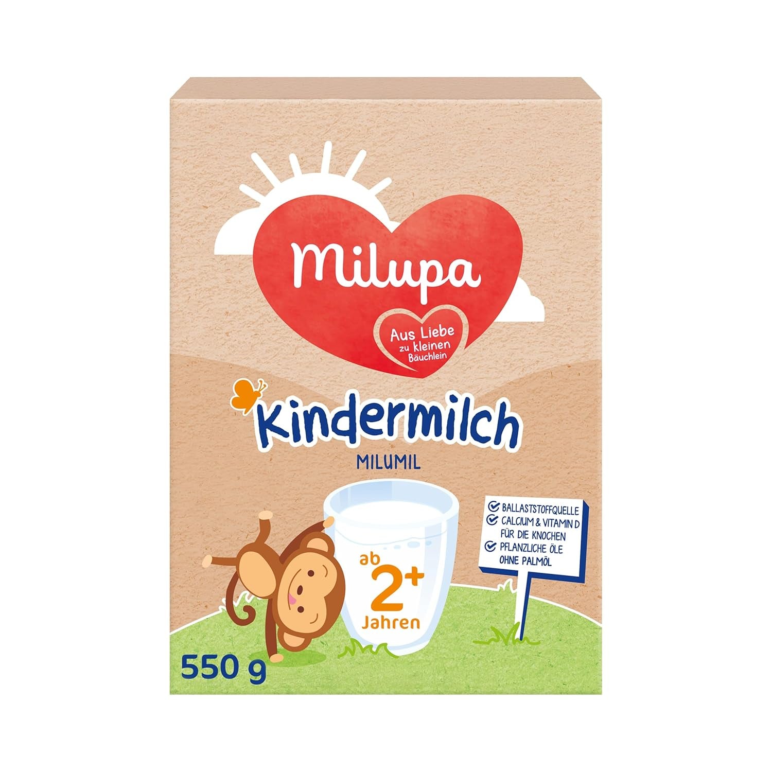 Milupa Milumil Groeimelk 2+ - Vanaf 1 jaar - Voor kleine kinderen in de groeifase - 5 x 550 g