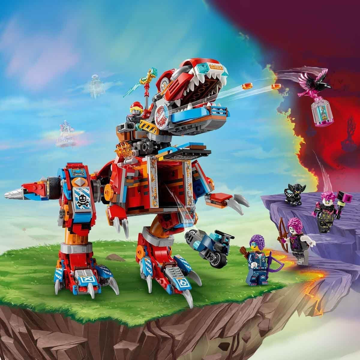 LEGO Dreamzzz 2-in-1 Coopers Dino-Mech C-Rex speelgoed Pterodactyl T.Rex actiefiguur voor jongens en meisjes Creatief speelgoedavonturenset Cadeau voor kinderen vanaf 9 jaar 71484 Bouwsets Beuche in LEGO-Store