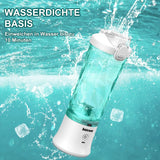 Mixer Smoothie Maker to Go, Mini Standmixer Tragbar Mit 6-Klingen Edelstahl, Enstafer Mit Reisedeckel, USB Draagbare Blender Elektrisch 600Ml Fles, Mixer Shaker Slushy Maker Wasserdichter Bucatarie Naty Shop