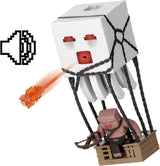 Mattel Minecraft-actiefigurenset, Ghast met vuuraanval, lichten, geluid, starter en projectiel, Piglin Warrior, geïnspireerd door de film, JFB69 Actiefiguren Naty Shop