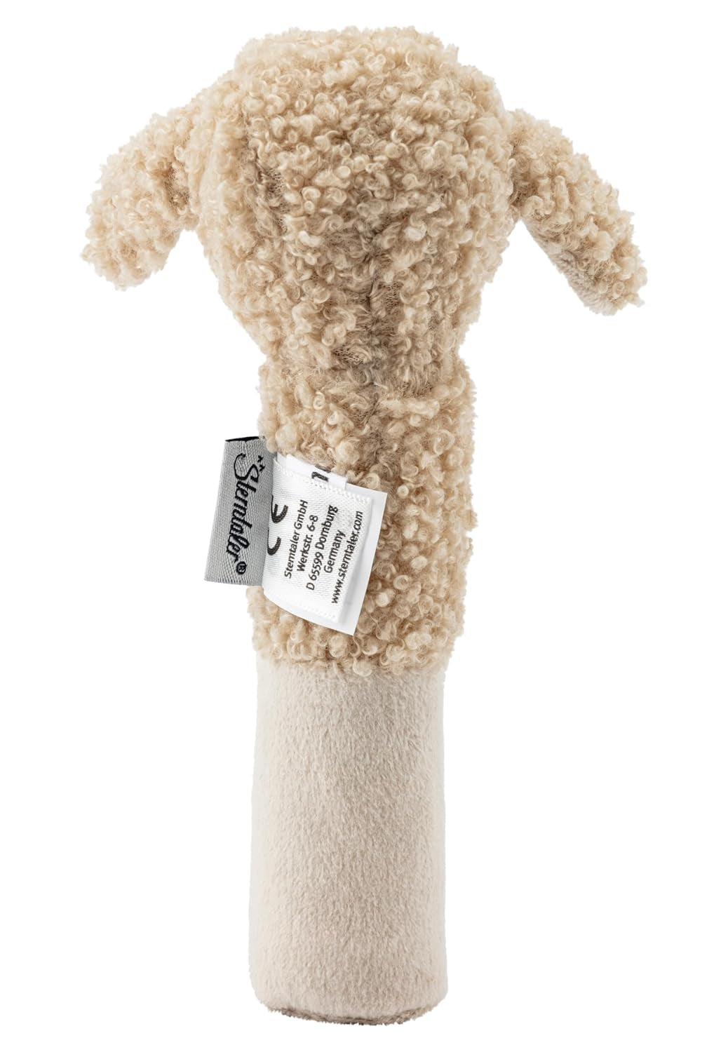 Sterntaler babypieper schaap Flocke - Babyspeelgoed gemaakt van zachte stoffen - Babygreepspeeltje - Eerste pogingen om te vangen en te spelen, zandkleur Bebe Toys Naty Shop