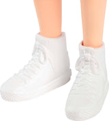 Barbie Fashionistas pop nr. 232 met rood haar, jersey sporttopje met B-print, paarse plooirok, polshorloge en sneakers, HYT90 Naty Shop Dolls